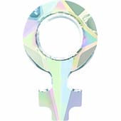 Кристаллы 4876.Прозрачные 30x19 mm.Отверстие 9,7 Crystal AB