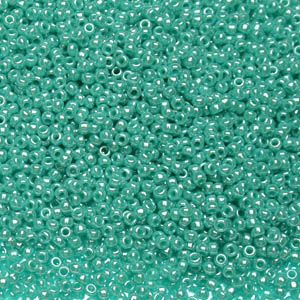 Бисер круглый 15/0 #0132 Непрозрачный глянцевый, бирюза
