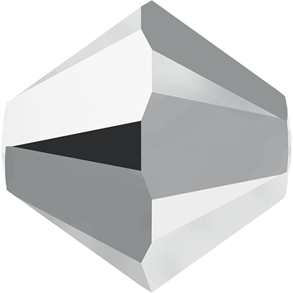 Бусины 5328 4 mm Crystal Light Chrome 2X