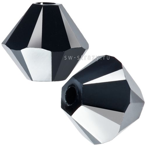 Бусины 5328 3 mm Jet Hematite