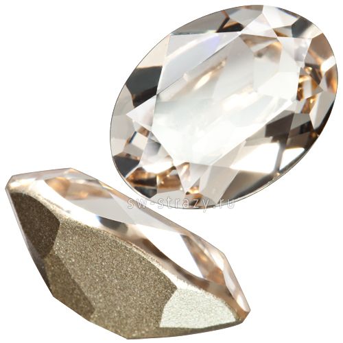 Кристаллы 4120 18x13 mm Light Silk