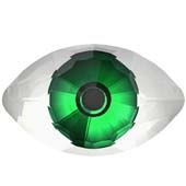 Кристаллы 4775 10,5x18 mm Digital Print Green