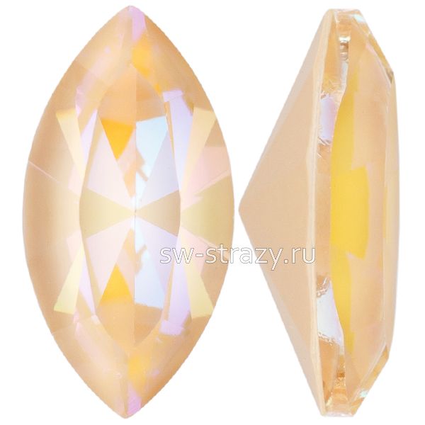 Кристаллы 4228 10x5 mm Crystal Ivory Cream Delite