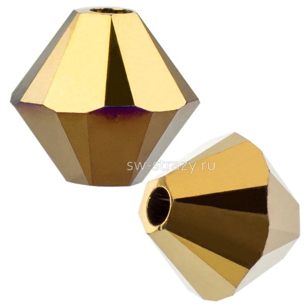 Бусины 5328 4 mm Crystal Dorado2X