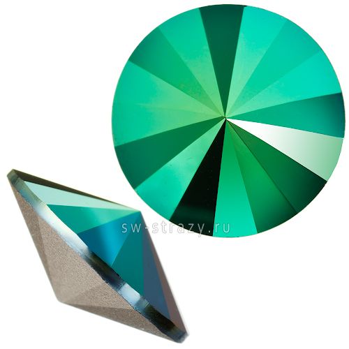 Риволи 1122 12 mm Crystal Scarabaeus Green F