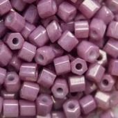 Шестиугольный 11/0 #0127 Непрозрачный глянцевый, темно-розовый