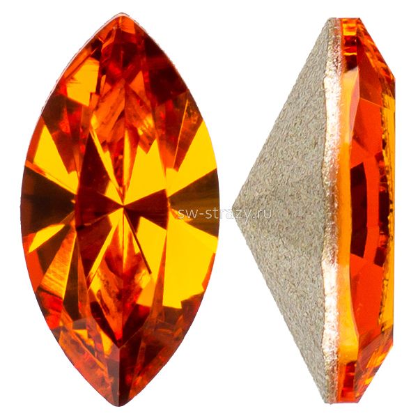 Кристаллы 4228 15x7 mm Tangerine