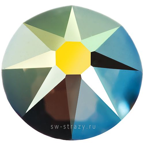 2058 ss 5 Crystal Iridescent Green F