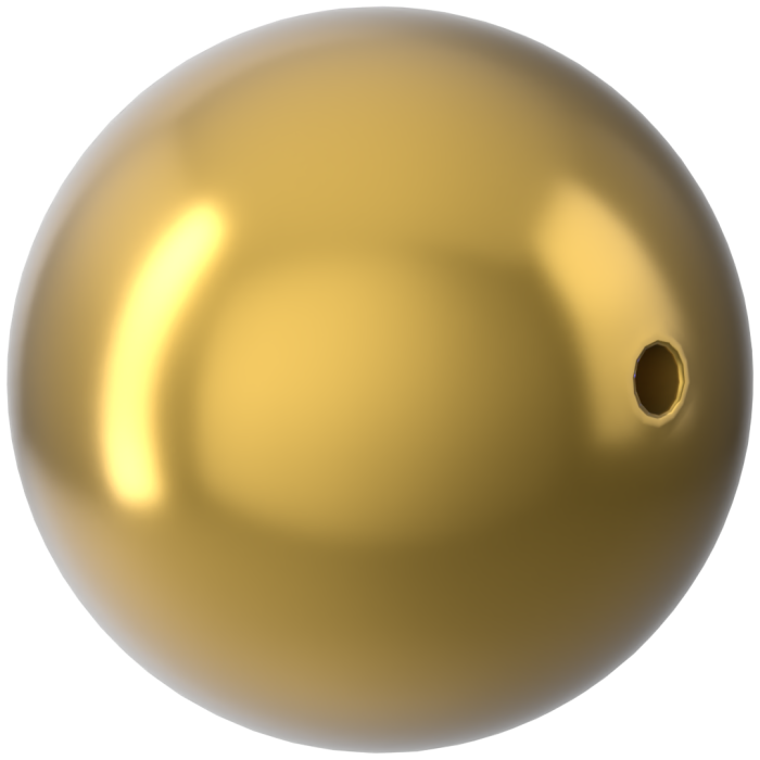 Жемчужины 5810 2 mm Crystal Royal Gold Pearl