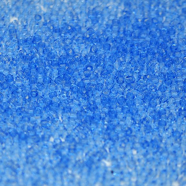 Бисер круглый 15/0 #0013 Прозрачный, светлый сапфир