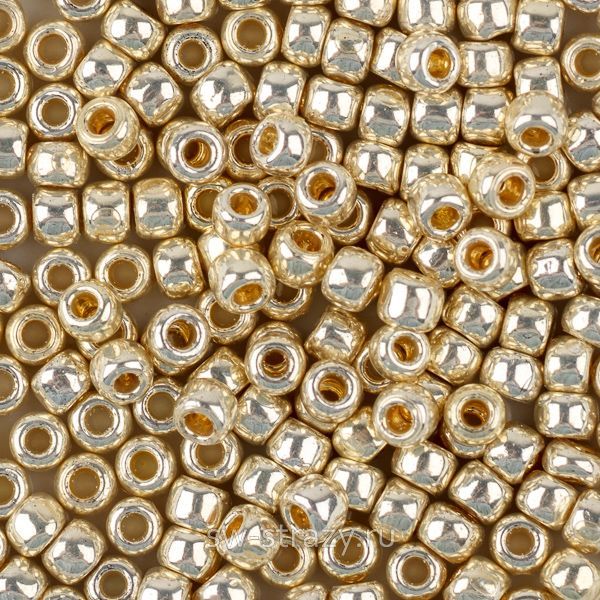 Бисер круглый 8/0 #0558PF Permanent Finish Гальванизированный алюминий